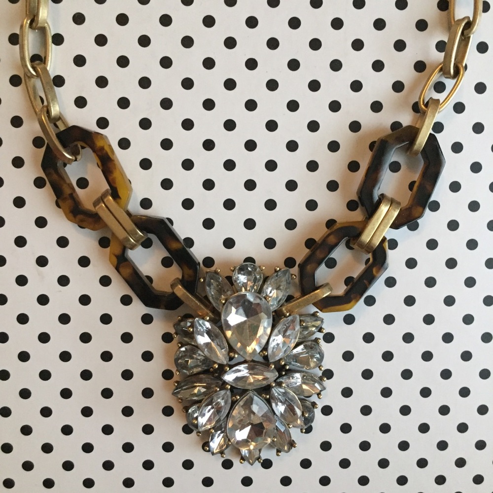 J. Crew Factory Tortoise Crystal Necklace